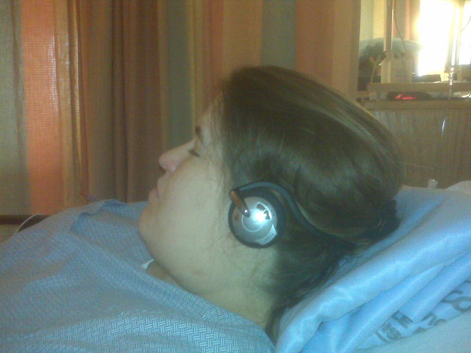 Lady with Headphones
